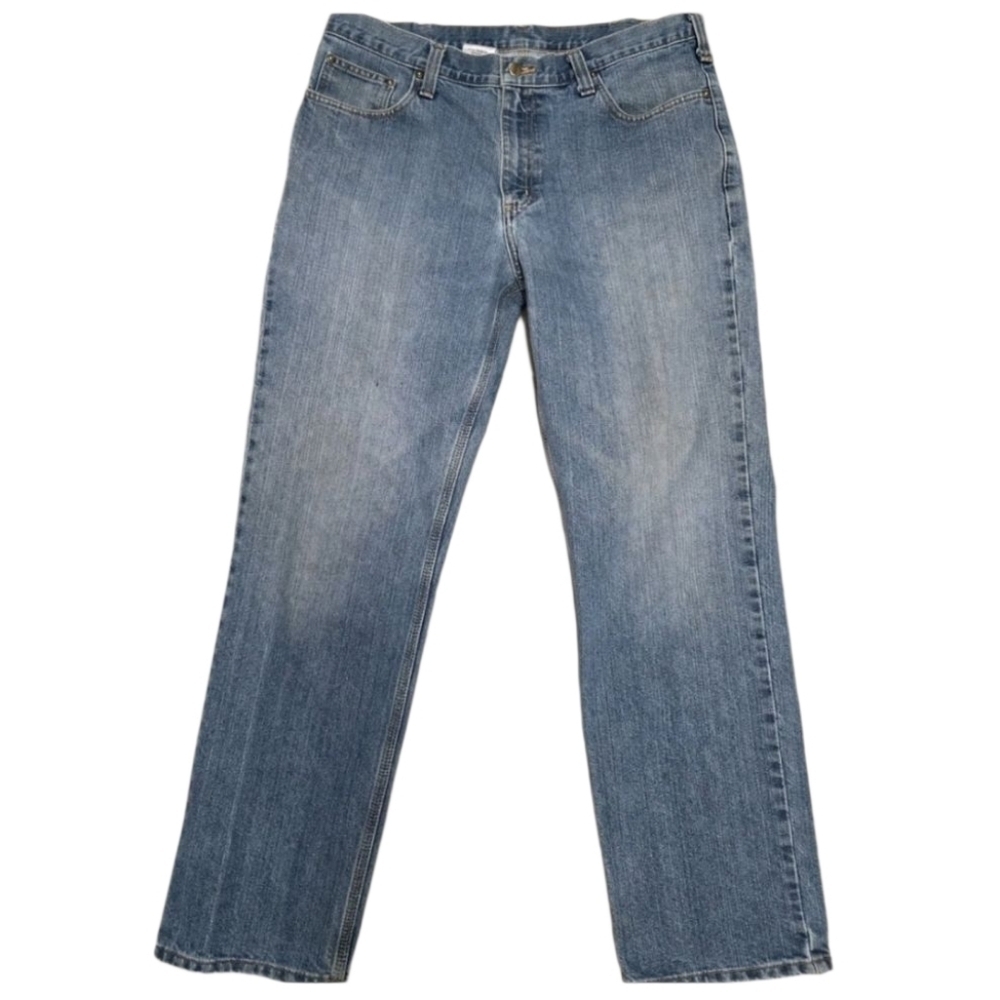 Carhartt Mens Relaxed Fit Jeans 101483 980 Size 36 X 32 Farmer Worker Sturdy